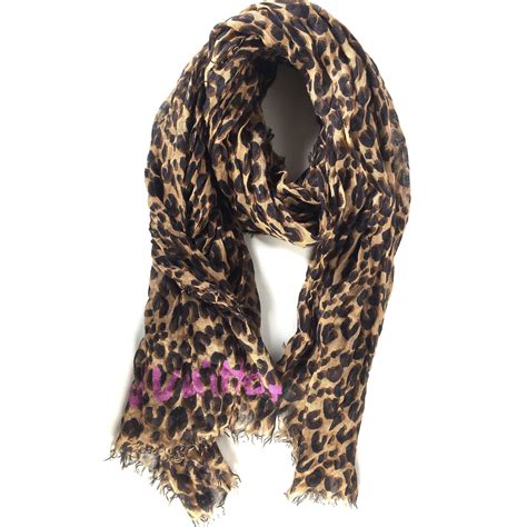 louis vuitton leopard print scarf price|louis vuitton leopard graffiti stole.